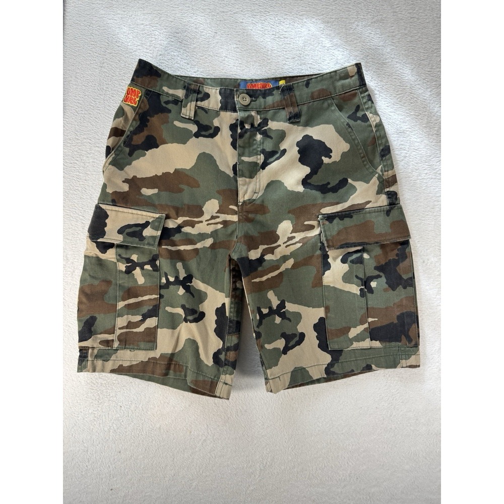 Empyre Camo Cargo Shorts Size 28 Military Streetwear Skate Y2K